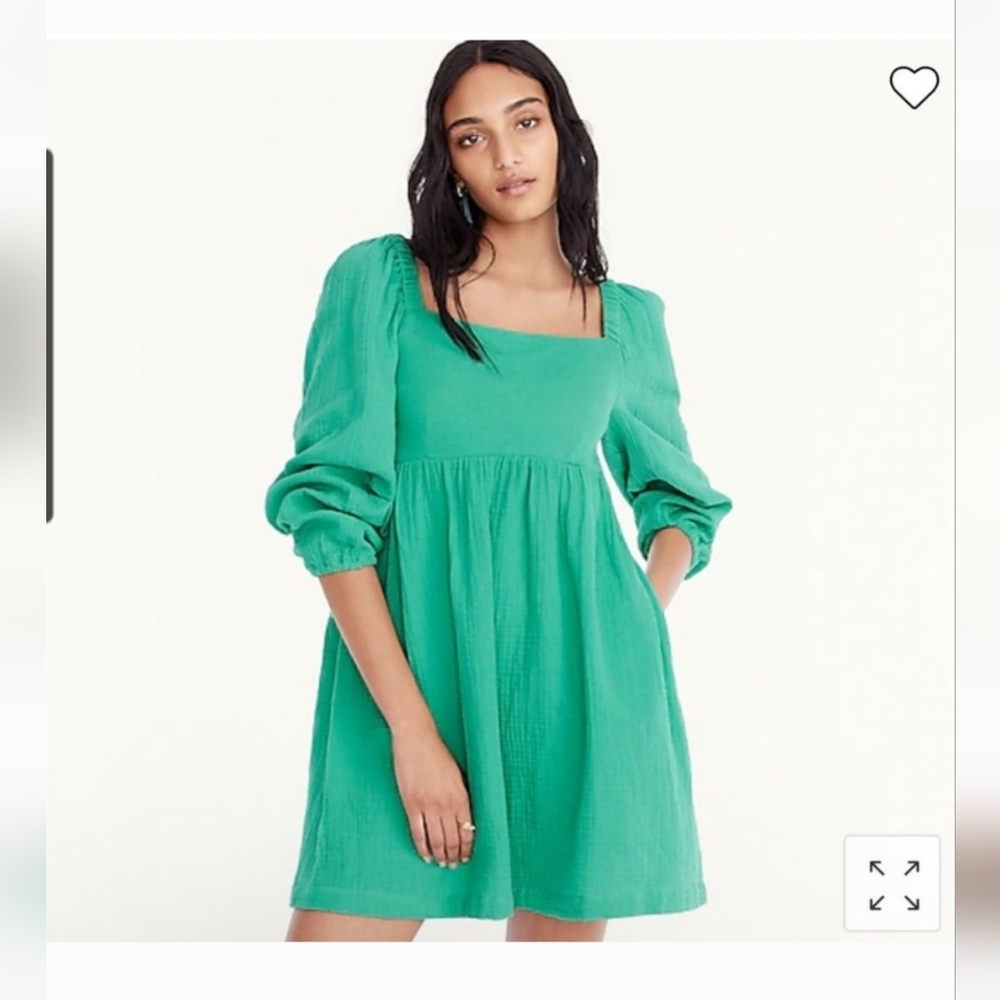 J. Crew Green Mini Dress
